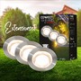 Connect To Shine - BRI 3913032 CONNECT TO SHINE prodlužovací sada Kebony 3ks LED zapuštěných svítidel do země, IP67 - BRILONER - foto 2