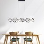 Podélná - LD 19033-18 CURLS LED závěsné svítidlo v černé barvě a moderním zakřiveném designu s funkcí stmívání 3000K - LEUCHTEN DIREKT / JUST LIGHT - foto 2