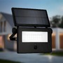 Solární - BRILO 3856015 Solární LED venkovní nástěnné svítidlo vč. IR senzoru, černé, 5W, 400 lm, sklo/plast - BRILO - foto 2
