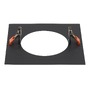 Pojistky, baterie, startéry - LA 1006149 Numinos® L montážní rámeček hranatý 240/150 mm černý - BIG WHITE (SLV) - foto 2