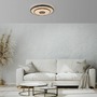 Kruhová - LD 15456-18 LED stropní svítidlo TURANUS, černá, kruhové, 50 cm, hvězdné nebe, 3000K - JUST LIGHT - foto 2