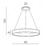 Kruhová - AZZ AZ2699 Silvam 65 Pendant - AZZARDO - foto 2