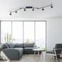 Bodová - PN 6526-18 BARIK LED stropní svítidlo 6-ramenné LED černá otočné s paměťovou funkcí 3000K - PAUL NEUHAUS - foto 2