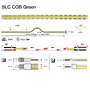 Dekorační - SLC S18074 LED pásek COB barevný 12W/m 1100lm/m zelená 24V IP20 5m - TLG - foto 2