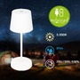 Na stůl - BRILO 7423016 LED nabíjecí stolní lampa 26 cm 2,6W 150lm bílé - BRILO - foto 2