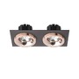 Hranatá - RED R13258 SHARM SQ II zápustná černá měď/měď 230V LED 2x10W 24° 3000K - RED - DESIGN RENDL - foto 2