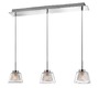 Podélná - NV 1300301303 Závěsné svítidlo BOCCALE chromovaný hliník čiré sklo G9 3x5W 230V IP20 vč. žárovky - NOVA LUCE - foto 2