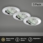 Kruhová - BRI 7209-038 3ks sada LED vestavné svítidlo, pr. 8,2 cm, 5 W, chrom - BRILONER - foto 2
