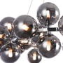 Kruhová - M MOD548PL-25CH Závěsné svítidlo Dallas 25x28W kouřové sklo chrom kov designové - MAYTONI - foto 2