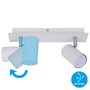 Bodová - BRILO 2857-026 Bodové svítidlo 29 cm 2xGU10 40W bílé - BRILO - foto 2