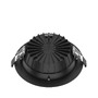 Koupelnová - SLC SLC1527 Vestavné LED svítidlo Shift pr.160-170 mm černé 1900lm 3000/4000K Ra80 bez driveru IP54/IP40 UGR19 - TLG - foto 2