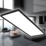 Hranatá - BRILO 7402-415 Ultraplochý LED panel s přímým a nepřímým osvětlením, 29,3 cm, LED, 22 W, 3000 lm, černá - BRILO - foto 2