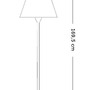 Dekorační - ILUX 180953 Venkovní stojací lampa Ideal Lux Itaca PT1 180953 169,5cm IP44 - IDEALLUX - foto 2