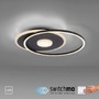 Kruhová - LD 15046-18 DOMINO LED stropní svítidlo kruhové Switchmo černá 3 krokové stmívání moderní krokově stmívatelné 3000K - LEUCHTEN DIREKT / JUST LIGHT - foto 2