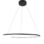 Kruhová - NV 9010023 Závěsné svítidlo BREDA černý hliník a akryl LED 30W 220V 3000K IP20 - NOVA LUCE - foto 2