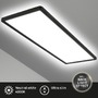 Hranatá - BRILO 7402415 Ultraplochý LED panel s přímým a nepřímým osvětlením, 29,3 cm, LED, 22 W, 3000 lm, černá (starý kód: BRILO 7402-415) - BRILO - foto 2