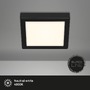 Hranatá - BRI 3466-415 LED stropní svítidlo, 22,5 cm, 16,5 W, černá - BRILONER - foto 2