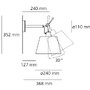 S ramenem - AR 1184010A Nástěnné svítidlo TOLOMEO PARETTE bez stínidla - pouze těleso - ARTEMIDE - foto 2
