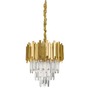 Dekorativní - NV 9181100 Závěsné svítidlo GRANE zlatý kov a křišťál E14 4x5W 230V IP20 bez žárovky - NOVA LUCE - foto 2