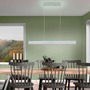 Podélná - LD 11568-95 LOLAsmart - NILA LED závěsné svítidlo, barva ocel, dálkový ovladač, Medion-App MEDION RGB+2700-5000K - LEUCHTEN DIREKT / JUST LIGHT - foto 2