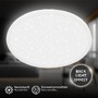 Kruhová - BRILO 7654016 Slim svítidlo LED panel pr.37,5 cm - 22W, 3000lm, hvězdné nebe, neutrální bílá, bílé - BRILO - foto 2