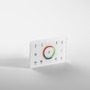 Ovladače - FAN RF-DMXPAD-5CH Nástěnný ovladač RF 2,4 GHz RGB/RGBW/RGB+CCT 4 zóny 5 kanálů, 230 V, připojitelný DMX512, 12 x 8 x 3,7 cm - FANEUROPE - foto 2