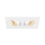 Hranatá - LA 1008008 NEW TRIA® 155 podhledový kroužek, D: 17 Š: 9 V: 4 cm, dvousvítidlo, IP 20, bílá barva - BIG WHITE (SLV) - foto 2