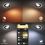 Kruhová - PH 8720169318793 Hue WACA Centura podhledové LED svítidlo GU10 5.7W 350lm 2000-6500K RGB IP20 kulaté hliník - PHILIPS - foto 2