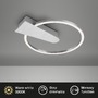 Kruhová - BRI 3542-018 LED stropní svítidlo, pr. 29,5 cm, 12 W, hliník-chrom - BRILONER - foto 2