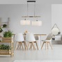 Podélná - LD 14182-16 GREEN SOFI LED závěsné svítidlo černé s imitací dřeva 2 ramenné nadčasový design - LEUCHTEN DIREKT / JUST LIGHT - foto 2