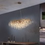 Dekorativní - PN 2031-11 Závěsné svítidlo ICICLE 15x G9 40W š.150cm mosaz - PAUL NEUHAUS - foto 2