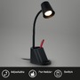 Stolní lampy pracovní - BRILO 7534015 BRILONER Pahu lampička na psací stůl, nastavitelné, stojan na tužky, černá 7534015 - foto 2