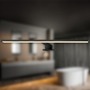 Přisazená - BRI 2194015 Dun svítidlo k zrcadlu - 10W, 1000lm, LED, 2 způsoby montáže, 50 cm, teplá bílá, černá - BRILONER - foto 2