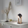 Stolní lampy dekorační - LD 15666-18 CUP LED stolní lampa, černá, šňůrový vypínač, imitace dřeva, industriální design - LEUCHTEN DIREKT / JUST LIGHT - foto 2