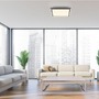 Hranatá - LD 14451-18 LED stropní svítidlo 45x45cm, černá, dálkové ovládání, CCT, ovládané přes aplikaci Tuya stmívatelné 2700-5000K - JUST LIGHT - foto 2