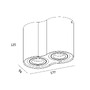 Downlight - ZUMA 003064-001142 Bodové svítidlo RONDOO SL 2 50407-BK - ZUMALINE - foto 2