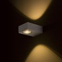 Nástěnná - RED R12831 KORSO II nástěnná česaný hliník 230V LED 2x3W 120° IP54 3000K - RED - DESIGN RENDL - foto 2