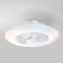 Ventilátory - FAN LED-SKYRON-BT Stropní ventilátorové LED svítidlo Skyron (bílé) 40 W, 4800 lm, CCT, stmívatelné, RGB, RF ovladač, 22,5 x 59,5 cm - FANEUROPE - foto 2