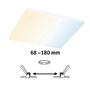 Koupelnová - P 79959 VariFit LED vestavné svítidlo Veluna Edge IP44 hranaté 200x200mm měnitelná bílá bílá stmívatelné - PAULMANN - foto 2