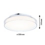 Kruhová - P 71075 Stropní svítidlo Luena LED IP44 3000K 230V 16,5W sklo/chrom - PAULMANN - foto 2
