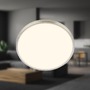 Kruhová - BRILO 3960012 Nobre stropní svítidlo pr.24 cm - 10,5W, 1200lm, teplá bílá, LED, matný nikl - BRILO - foto 2