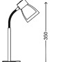 Stolní lampy s klipem - BRI 2687-010P Flexibilní svítidlo se svorkou 35 cm 1x E14 40W titan - BRILONER - foto 2