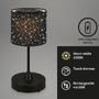 Na stůl - BRILO 7443-015 LED bateriové stolní svítidlo, pr.12,5 cm, LED modul, 3W, 350 lm, černá - BRILO - foto 2