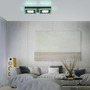 Hranatá - LD 14512-18 ACRI LED stropní svítidlo černé RGB, CCT stmívatelné s dálkovým ovládáním RGB+2700-5000K - LEUCHTEN DIREKT / JUST LIGHT - foto 2