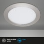 Kruhová - BRI 7286-012 LED vestavné svítidlo, pr. 17 cm, 12 W, matný nikl - BRILONER - foto 2