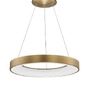 Kruhová - NV 9453454 Závěsné svítidlo RANDO THIN kartáčovaný zlatý hliník a akryl LED 50W 230V 3000K IP20 stmívatelné - NOVA LUCE - foto 2