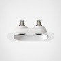 Hranatá - AST 1248021 Downlight svítidlo Trimless Round Twin nastavitelné 2x6W GU10 bílá - ASTRO Lighting - foto 2