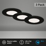 Kruhová - BRI 7113-435 3ks sada LED vestavné svítidlo, pr. 8,5 cm, 5 W, 450 lm, černá - BRILONER - foto 2
