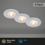 Kruhová - BRI 7044-034 LED vestavná svítidla, pr.9 cm, 3x LED, 5 W, 480 lm, matný chrom - BRILONER - foto 2