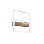 Dekorativní - FAN I-HAWAII-Q40-BCO Stropní LED svítidlo Hawaii hranaté, bílé/dřevěné, 40 W, 5120 lm, CCT, 40 x 40 x 6,3 cm - FANEUROPE - foto 2